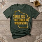 Wisconsin Bred and Buttered Tee | Farm Wife Gift | Rural Life Shirt