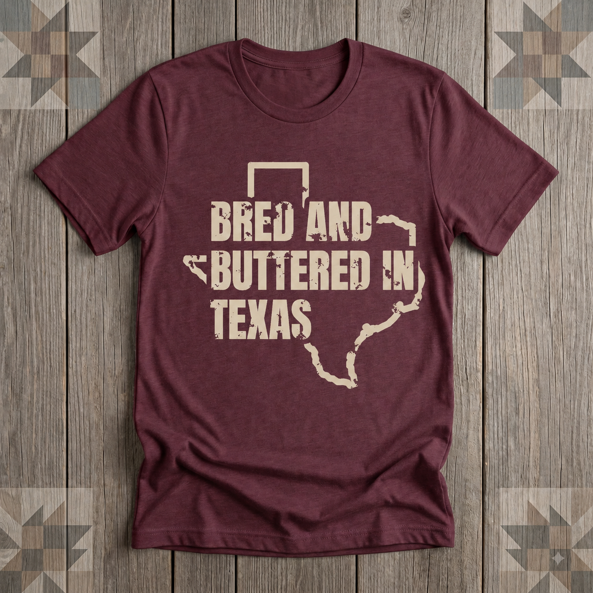 Texas Bred and Buttered Tee | Farm Wife Gift | Rural Life Shirt