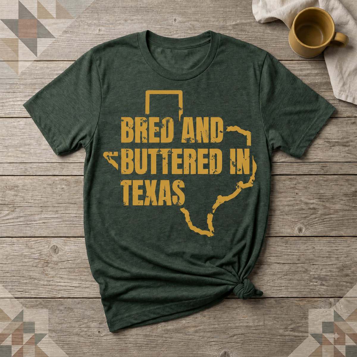 Texas Bred and Buttered Tee | Farm Wife Gift | Rural Life Shirt