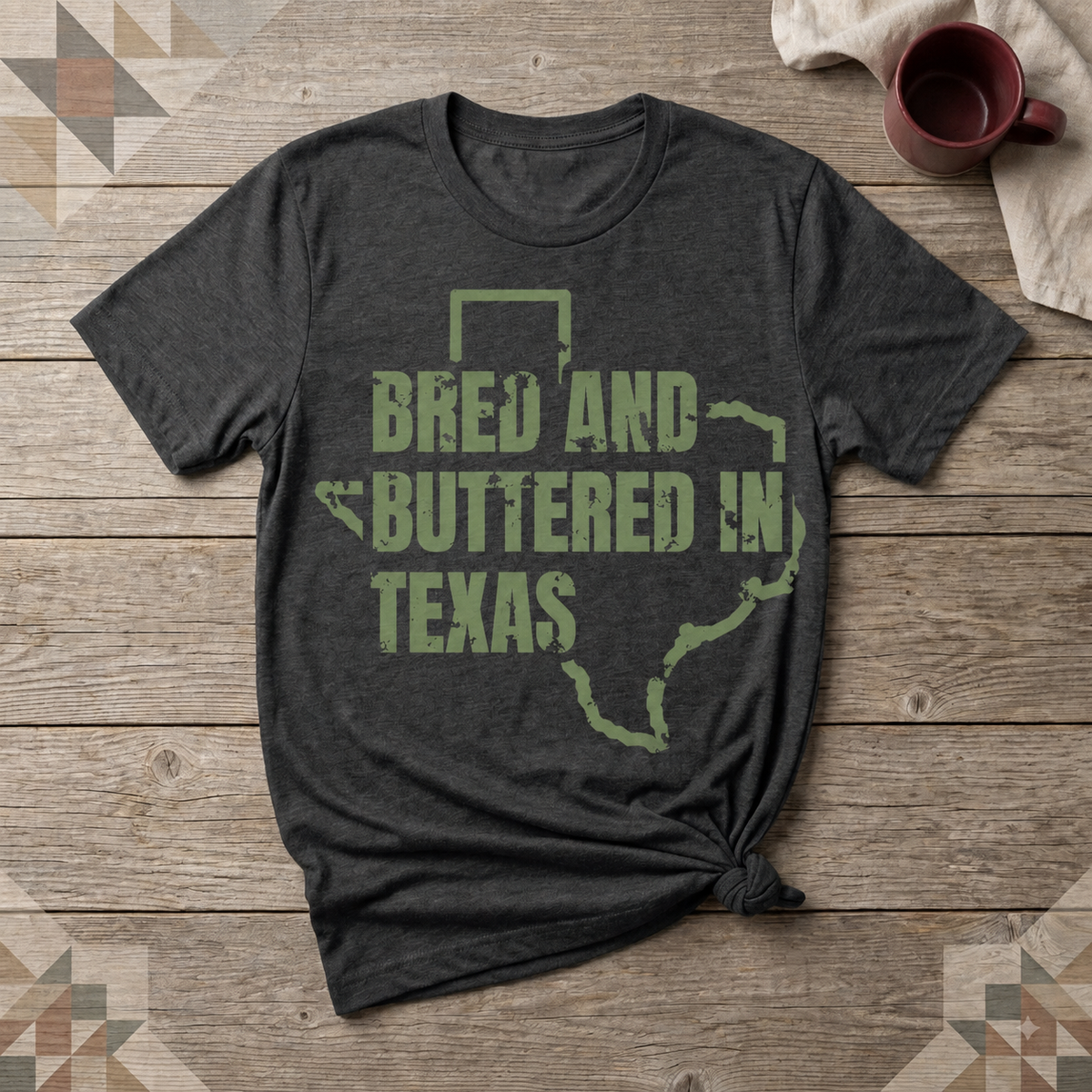 Texas Bred and Buttered Tee | Farm Wife Gift | Rural Life Shirt