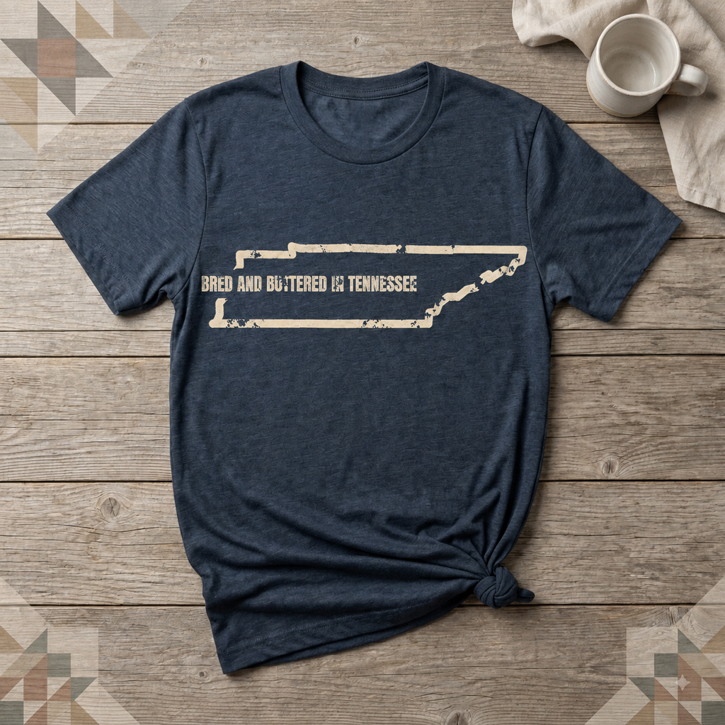 Tennessee Bred and Buttered Tee | Farm Wife Gift | Rural Life Shirt