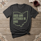Ohio Bred and Buttered Tee | Farm Wife Gift | Rural Life Shirt