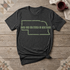 Nebraska Bred and Buttered Tee | Farm Wife Gift | Rural Life Shirt
