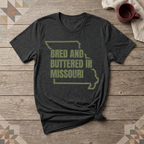 Missouri Bred and Buttered Tee | Farm Wife Gift | Rural Life Shirt