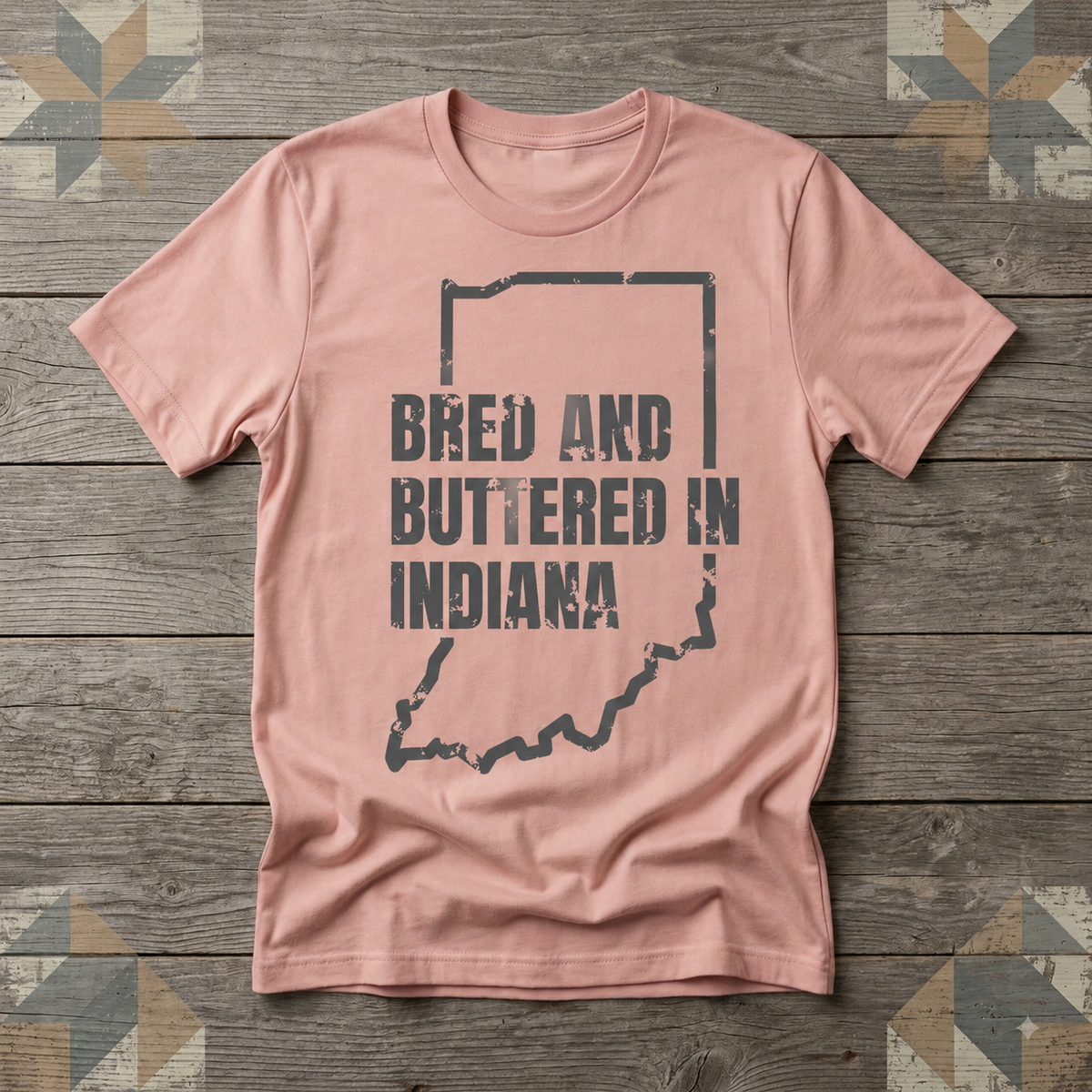 Indiana Bred and Buttered Tee | Farm Wife Gift | Rural Life Shirt