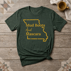 Missouri Mud Boots and Mascara Tee | Farm Wife Gift | Rural Life Shirt