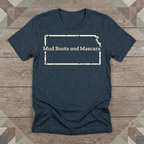 Kansas Mud Boots and Mascara Tee | Farm Wife Gift | Rural Life Shirt