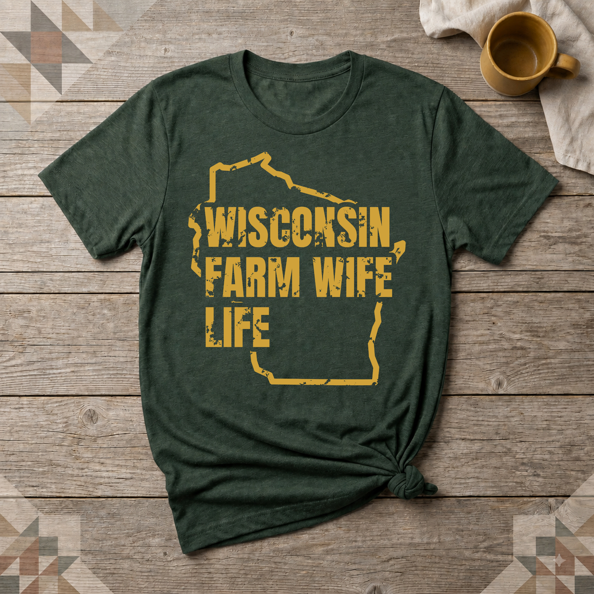 Wisconsin Farm Wife Life Tee | Farm Wife Gift | Rural Life Shirt