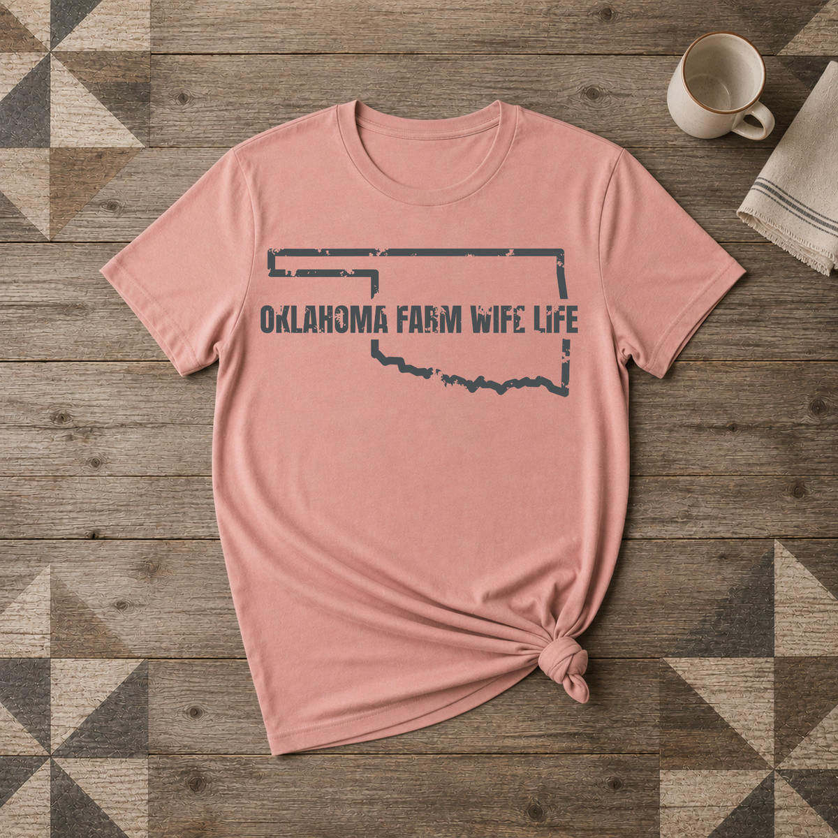 Oklahoma Farm Wife Life Tee | Farm Wife Gift | Rural Life Shirt