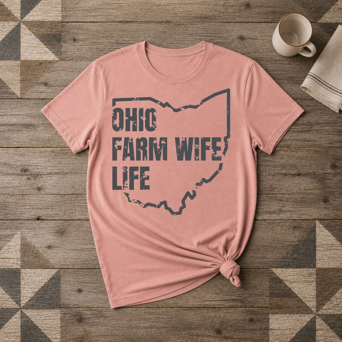 Ohio Farm Wife Life Tee | Farm Wife Gift | Rural Life Shirt