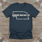 Nebraska Farm Wife Life Tee | Farm Wife Gift | Rural Life Shirt