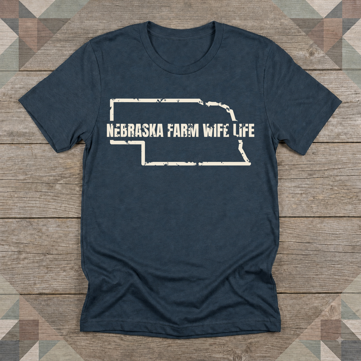 Nebraska Farm Wife Life Tee | Farm Wife Gift | Rural Life Shirt