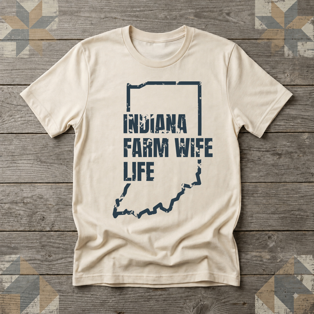 Indiana Farm Wife Life Tee | Farm Wife Gift | Rural Life Shirt