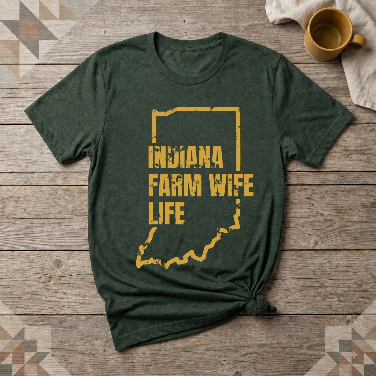 Indiana Farm Wife Life Tee | Farm Wife Gift | Rural Life Shirt