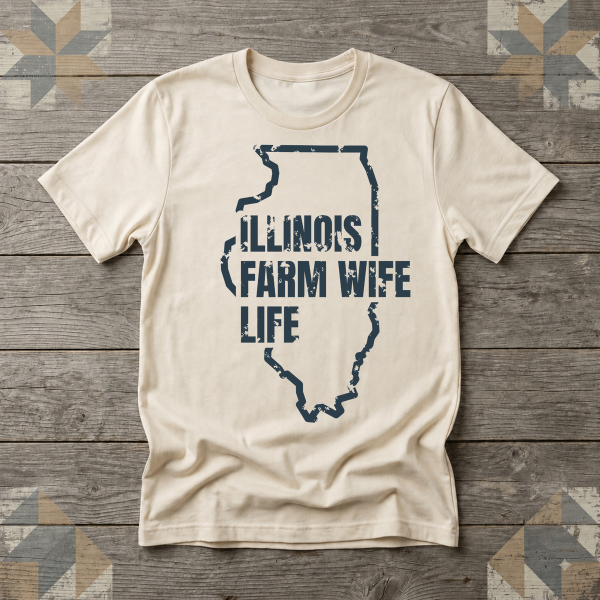 Illinois Farm Wife Life Tee | Farm Wife Gift | Rural Life Shirt