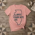 Illinois Farm Wife Life Tee | Farm Wife Gift | Rural Life Shirt